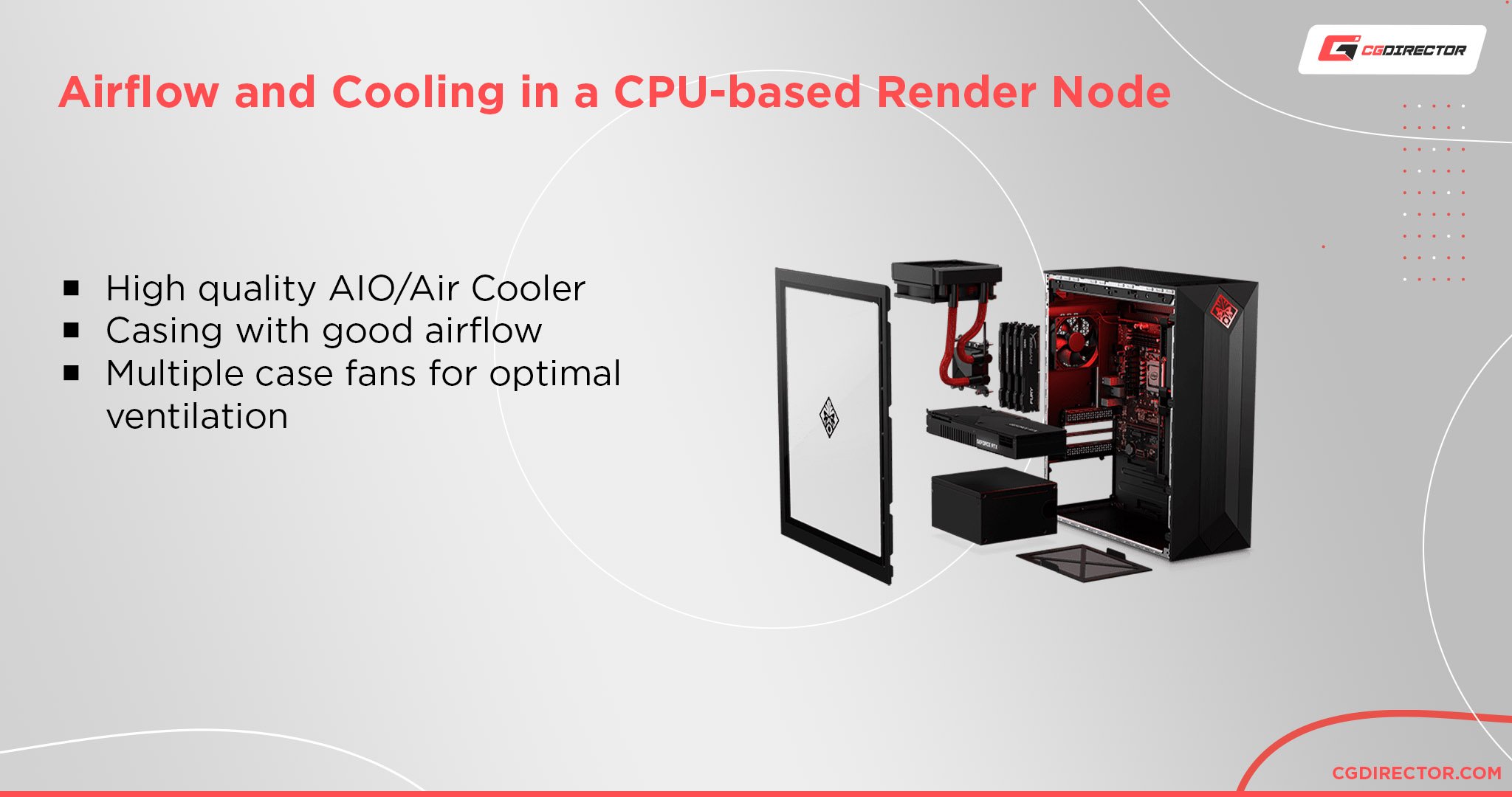 Airflow and Cooling in a CPU-based Render Node