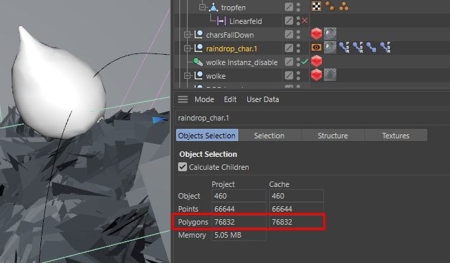 Cinema 4D Object Polygon Count - How to Render Faster