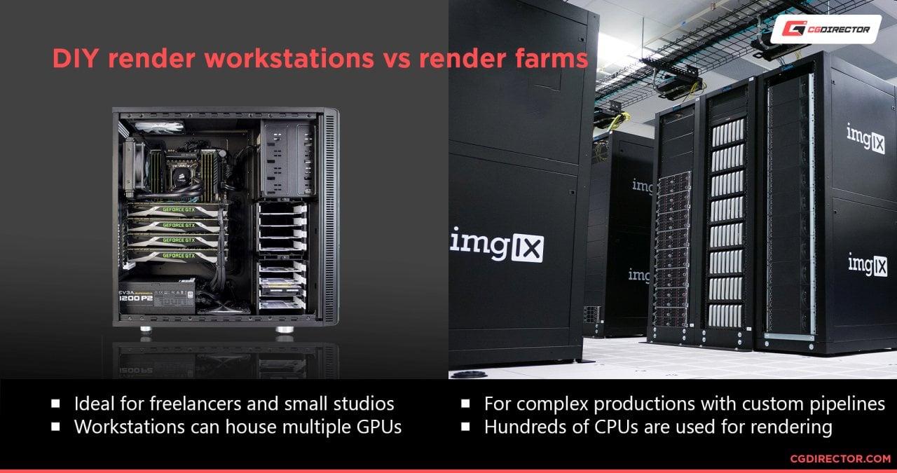 DIY render workstations vs render farms