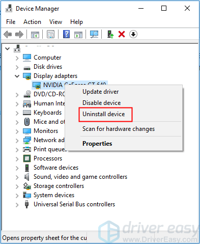How to uninstall your Graphics Drivers (Display Adapter Driver)