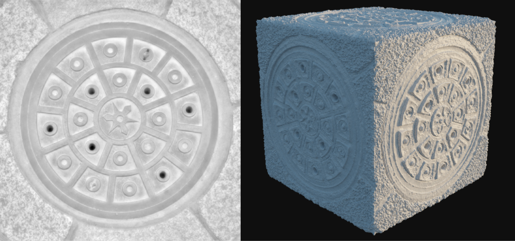 A model using displacement map