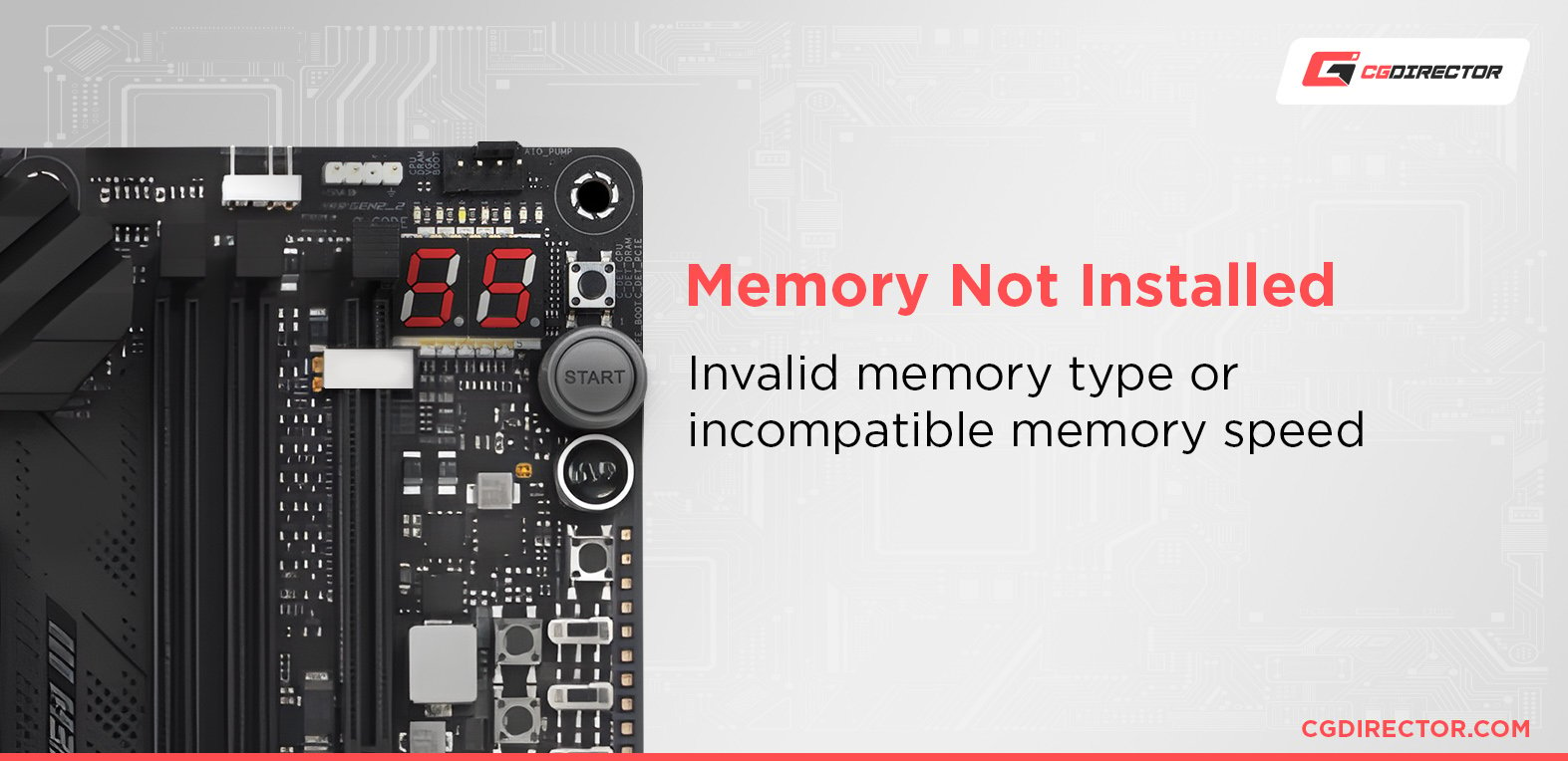 ASUS Error Code 55 - Memory Not Installed