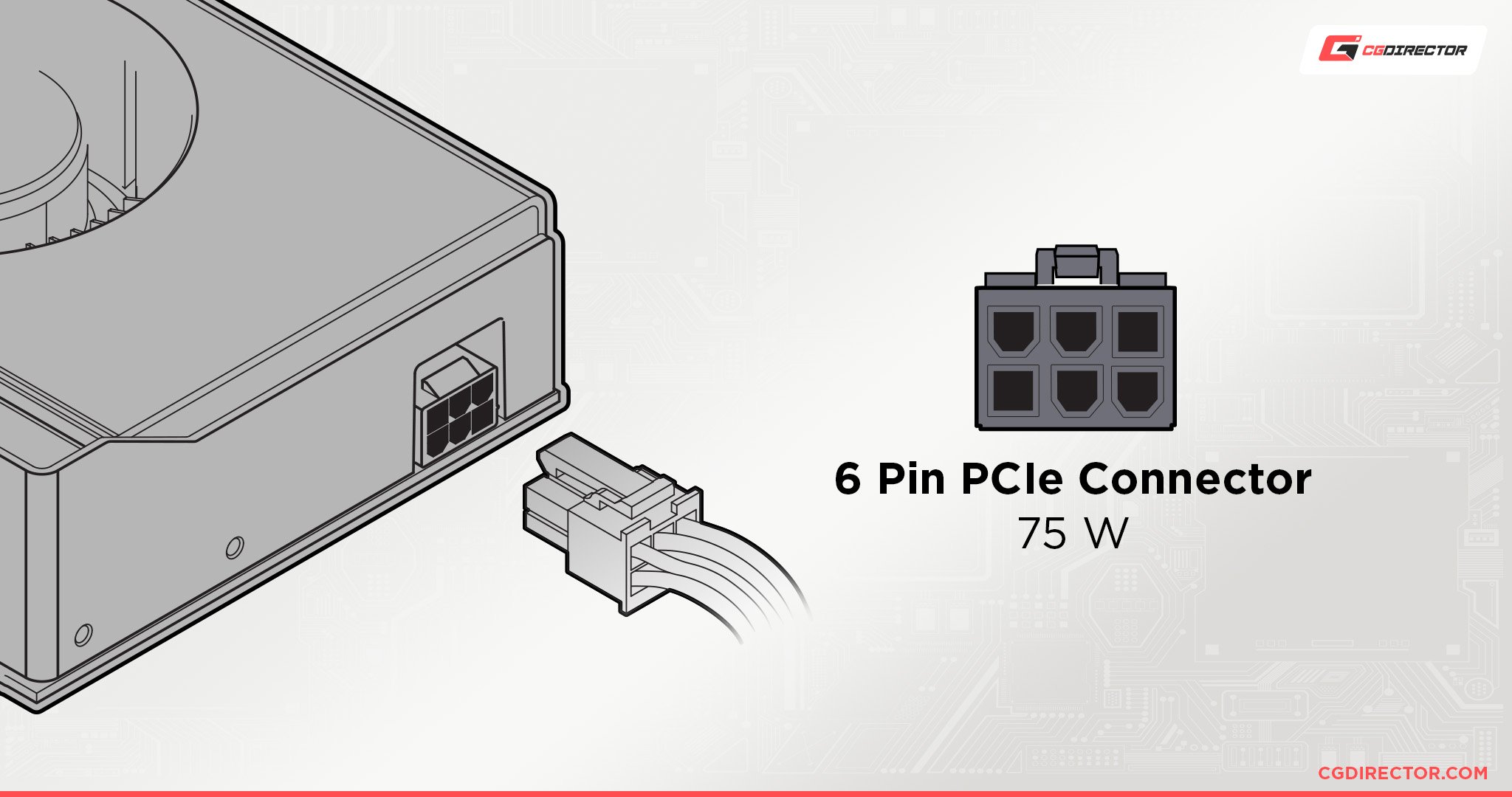 6 pin GPU Power Connector