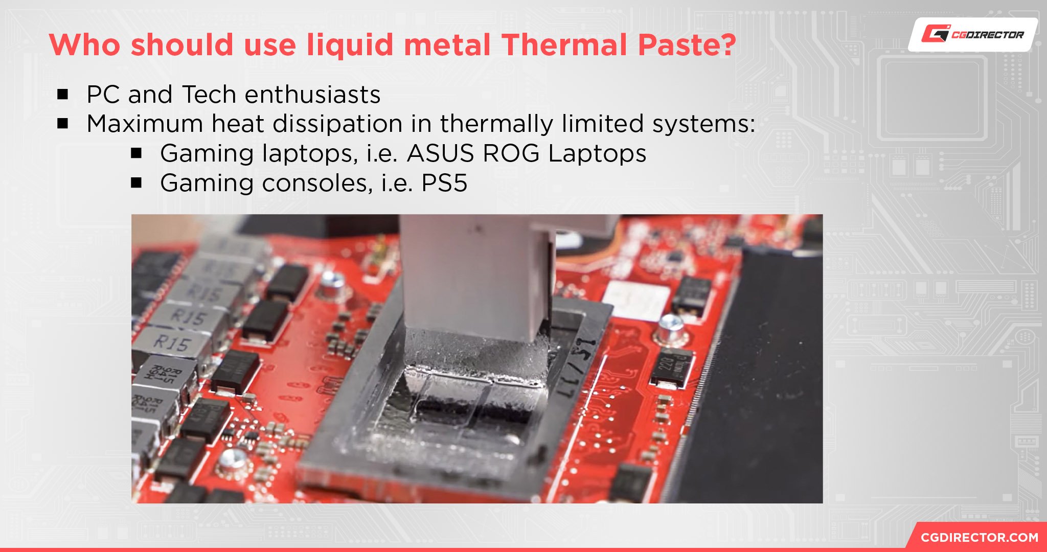 Who should use liquid metal Thermal Paste