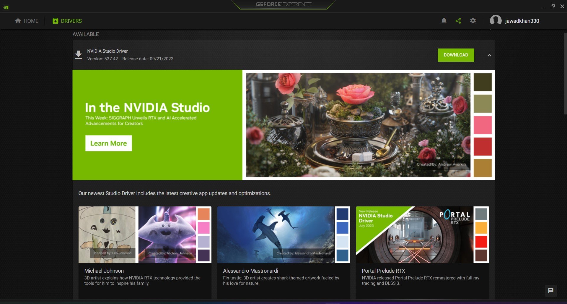 Nvidia Studio Drivers