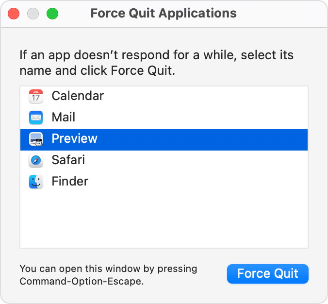 Force Quit Option